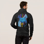 ゴールデンレピアフード付きスウェットシャツ パーカ (裏面フル)