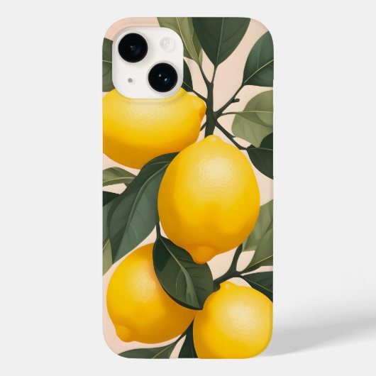 ゴールデンレモンズオングリーン Case-Mate iPhoneケース (裏面)