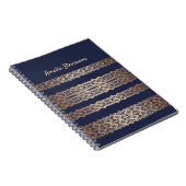 ゴールデンレースロマンチックパーソナライズされたな装飾t ノートブック (右側)