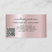 ゴールデンロゴハウス実在エステートエージェントプロフェッショナル 名刺 (裏面)