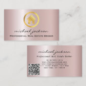 ゴールデンロゴハウス実在エステートエージェントプロフェッショナル 名刺 (正面/裏面)