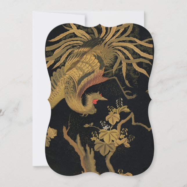 ゴールデンロスターバード日本のクラシックアンティーク (正面)