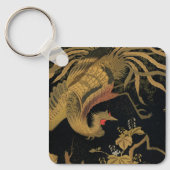 ゴールデンロスターバード日本のクラシックアンティーク キーホルダー (正面)