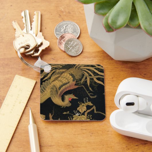 ゴールデンロスターバード日本のクラシックアンティーク キーホルダー (デスク)