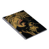 ゴールデンロスターバード日本のクラシックアンティーク ノートブック (右側)