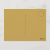 ゴールデンロスターバード日本のクラシックアンティーク ポストカード (裏面)