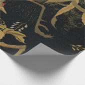 ゴールデンロスターバード日本のクラシックアンティーク ラッピングペーパー (角)