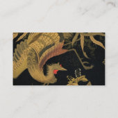 ゴールデンロスターバード日本のクラシックアンティーク 名刺 (裏面)
