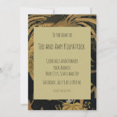 ゴールデンロスターバード日本のクラシックアンティーク 招待状 (裏面)