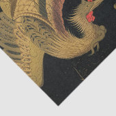ゴールデンロスターバード日本のクラシックアンティーク 薄葉紙 (詳細)