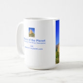 ゴールデンロックマグ自然アート美しい コーヒーマグカップ (正面左)