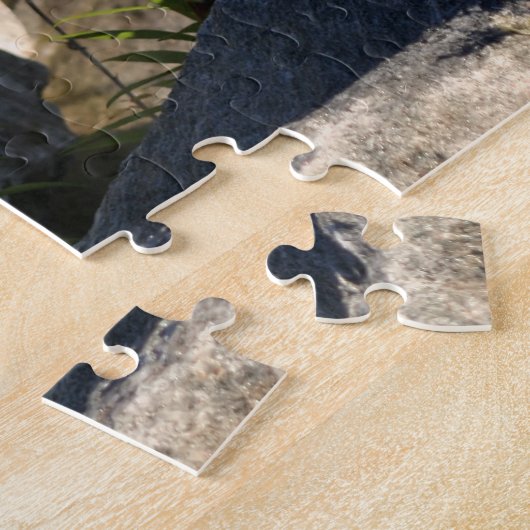 ゴールデンロッドの花と影の自然 ジグソーパズル (側面)