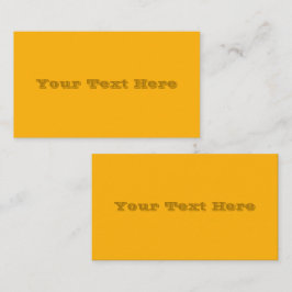 ゴールデンロッドイエローオータム秋無地のカラー 名刺