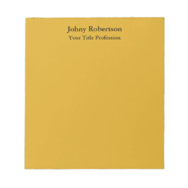 ゴールデンロッドカラー平野エレガントなプロフェッショナル現代 ノートパッド