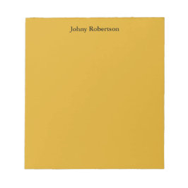 ゴールデンロッドカラー平野エレガントなプロフェッショナル現代 ノートパッド