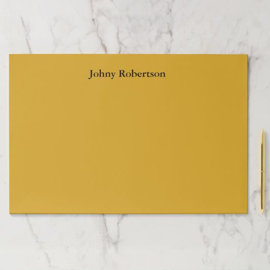 ゴールデンロッドカラー平野エレガントなプロフェッショナル現代 ペーパーパッド (インサイチュ)