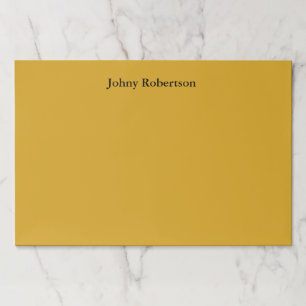 ゴールデンロッドカラー平野エレガントなプロフェッショナル現代 ペーパーパッド