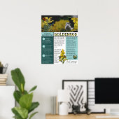 ゴールデンロッドミスコッションアンドファクトズブルーテーマ ポスター (ホームオフィス)