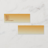 ゴールデンロッド金属製名刺 スキニー名刺 (正面/裏面)