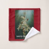 ゴールデンロッド&ソンバーズクリスマスグリーティング バスタオルセット (ウォッシュタオル)