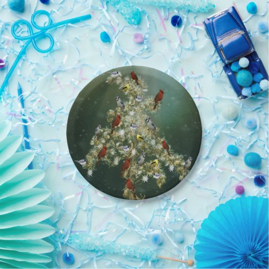 ゴールデンロッド&ソンバーズクリスマスグリーティング ペーパープレート (パーティー)