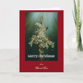 ゴールデンロッド＆野鳥のクリスマスカード カード (正面)