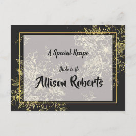 ゴールデンローズのブライダルシャワーレシピ ポストカード