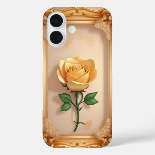 ゴールデンローズアート Case-Mate iPhoneケース (裏面)