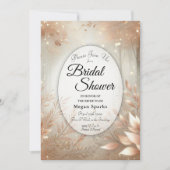 ゴールデンローズウッドエンチャントフォレストブライダルシャワー 招待状 (正面)