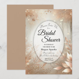 ゴールデンローズウッドエンチャントフォレストブライダルシャワー 招待状