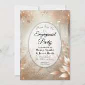 ゴールデンローズウッドエンチャントフォレスト婚約パーティ 招待状 (正面)