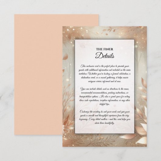 ゴールデンローズウッドエンチャント結婚ドフォレストズ エンクロージャーカード (正面/裏面)