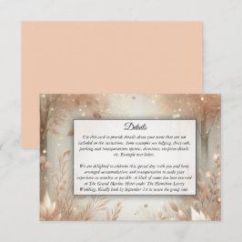 ゴールデンローズウッドエンチャント結婚ドフォレストズ エンクロージャーカード