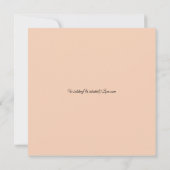 ゴールデンローズウッドエンチャント結婚ドフォレストズ 招待状 (裏面)