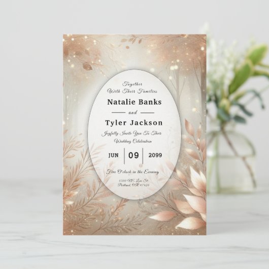 ゴールデンローズウッドエンチャント結婚ドフォレストズ 招待状 (スタンド正面)