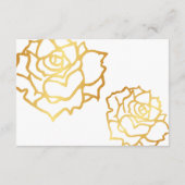 ゴールデンローズ詳細カード - ホワイト エンクロージャーカード (裏面)