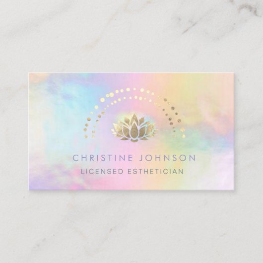 ゴールデンロータスのロゴ 名刺 (正面)