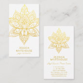 ゴールデンロータスフラエレガントワー名刺 名刺 (正面/裏面)