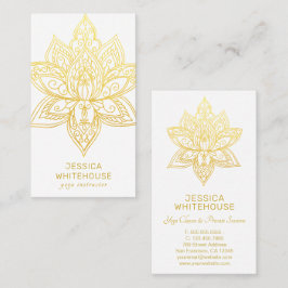 ゴールデンロータスフラエレガントワー名刺 名刺