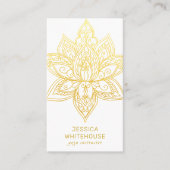 ゴールデンロータスフラエレガントワー名刺 名刺 (正面)
