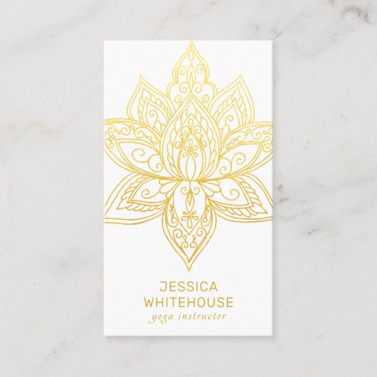 ゴールデンロータスフラエレガントワー名刺 名刺 (正面)