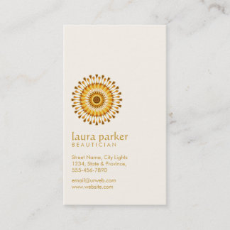 ゴールデンロータスフラワーヨガメディテーション健康スパ 名刺