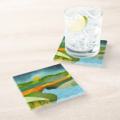 ゴールデンロード ガラスコースター (アングル)