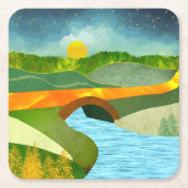 ゴールデンロード スクエアペーパーコースター (正面)