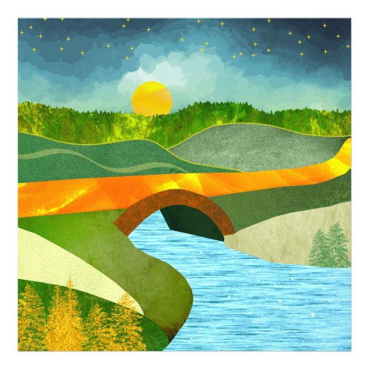 ゴールデンロード フォトプリント            (正面)