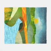 ゴールデンロード フリースブランケット (正面(横))