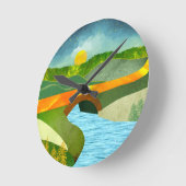 ゴールデンロード ラウンド壁時計 (傾斜)