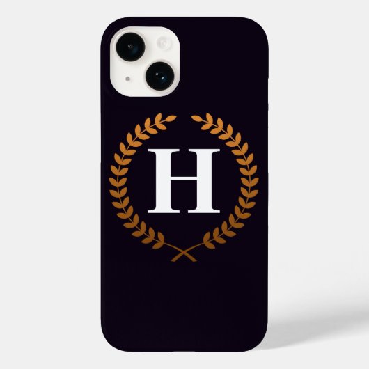 ゴールデンローレルリースズモノグラム Case-Mate iPhoneケース (裏面)