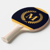 ゴールデンローレルリースモノグラム 卓球ラケット (正面アングル)