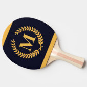 ゴールデンローレルリースモノグラム 卓球ラケット (横)